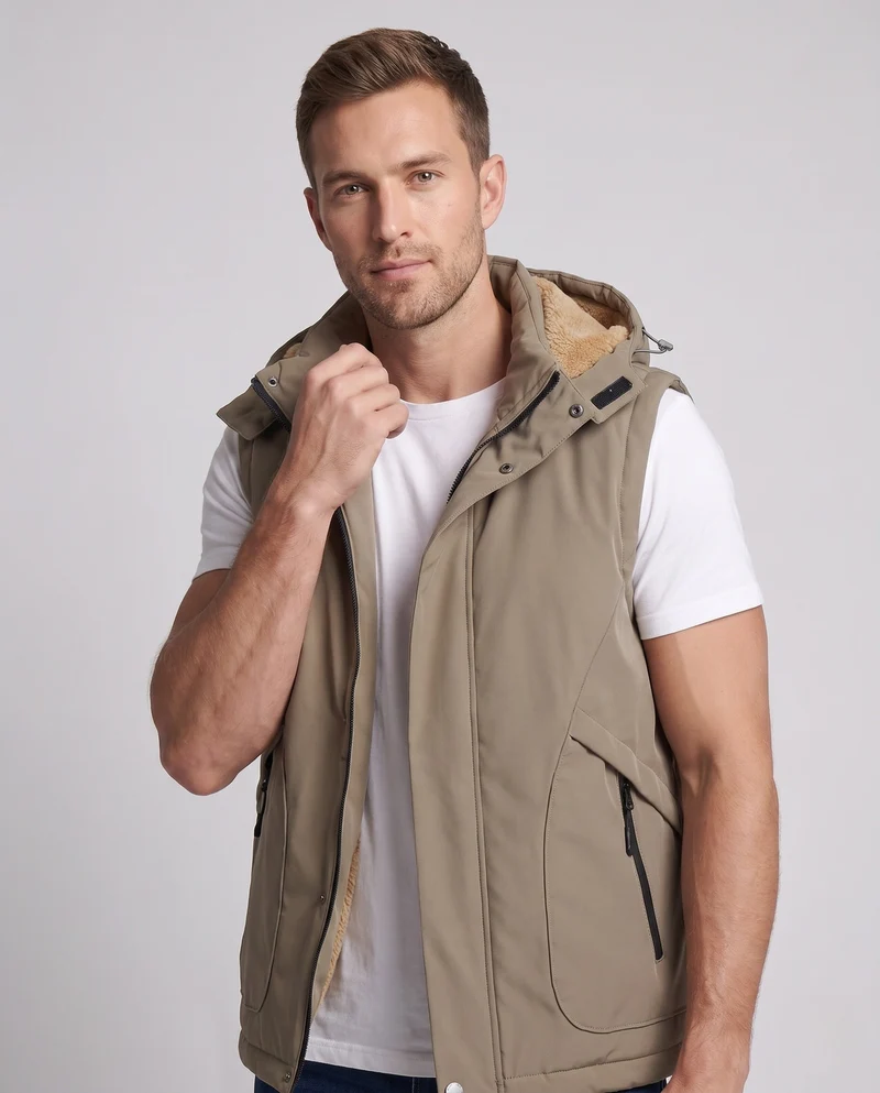 Herren Multifunktionale Fleeceweste Nord Taschen