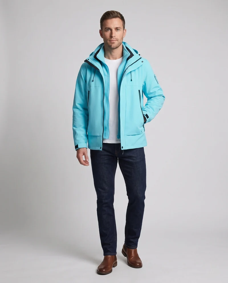 Herren Multifunktionale Hybridjacke Nord Taschen