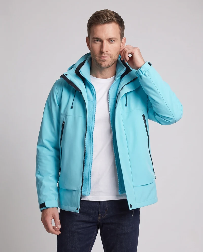 Herren Multifunktionale Hybridjacke Nord Taschen