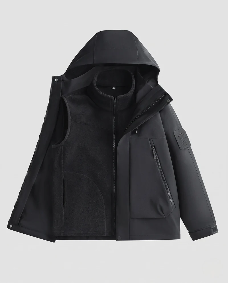 Herren Multifunktionale Hybridjacke Nord Taschen