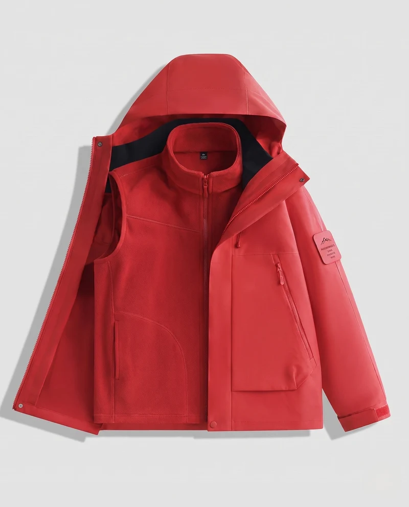 Herren Multifunktionale Hybridjacke Nord Taschen