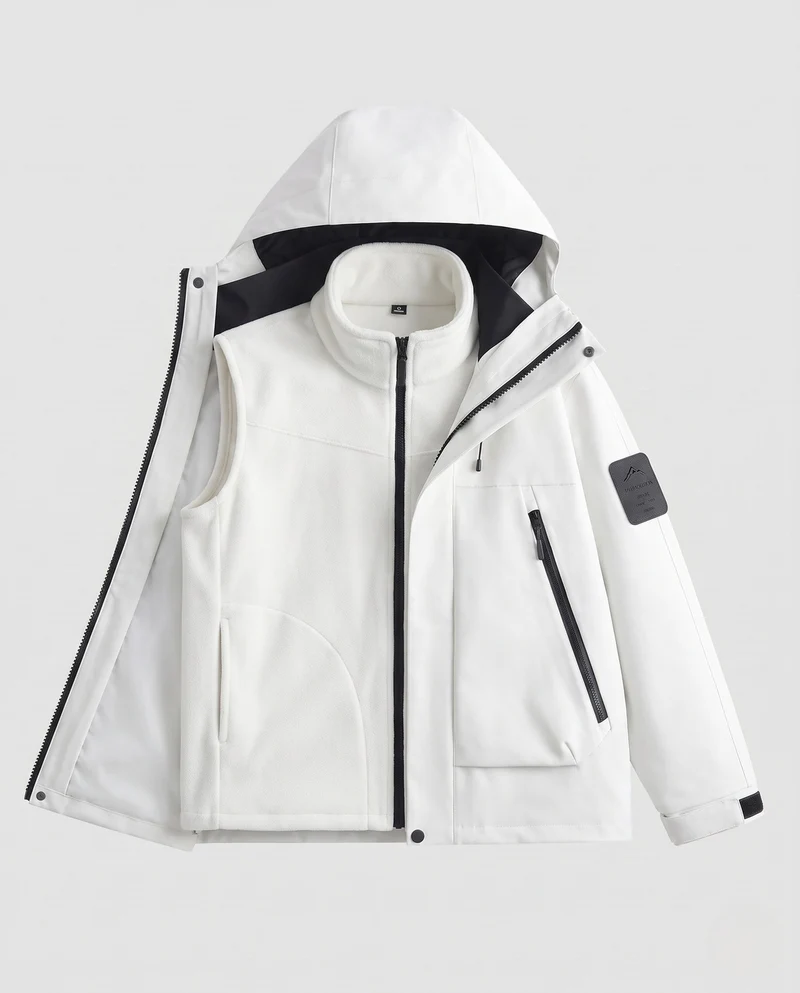 Herren Multifunktionale Hybridjacke Nord Taschen