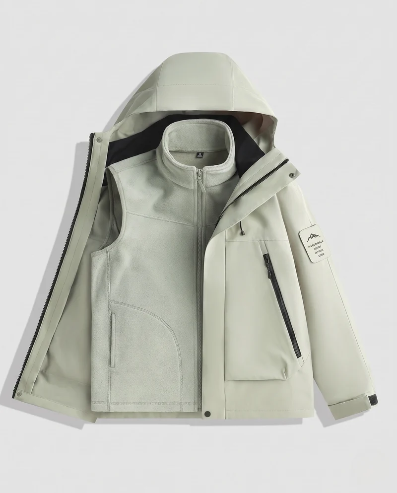 Herren Multifunktionale Hybridjacke Nord Taschen