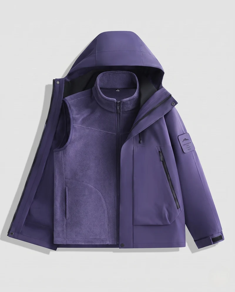 Herren Multifunktionale Hybridjacke Nord Taschen