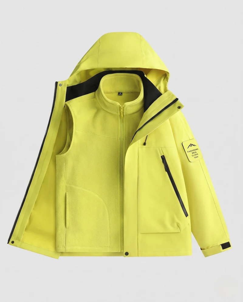 Herren Multifunktionale Hybridjacke Nord Taschen