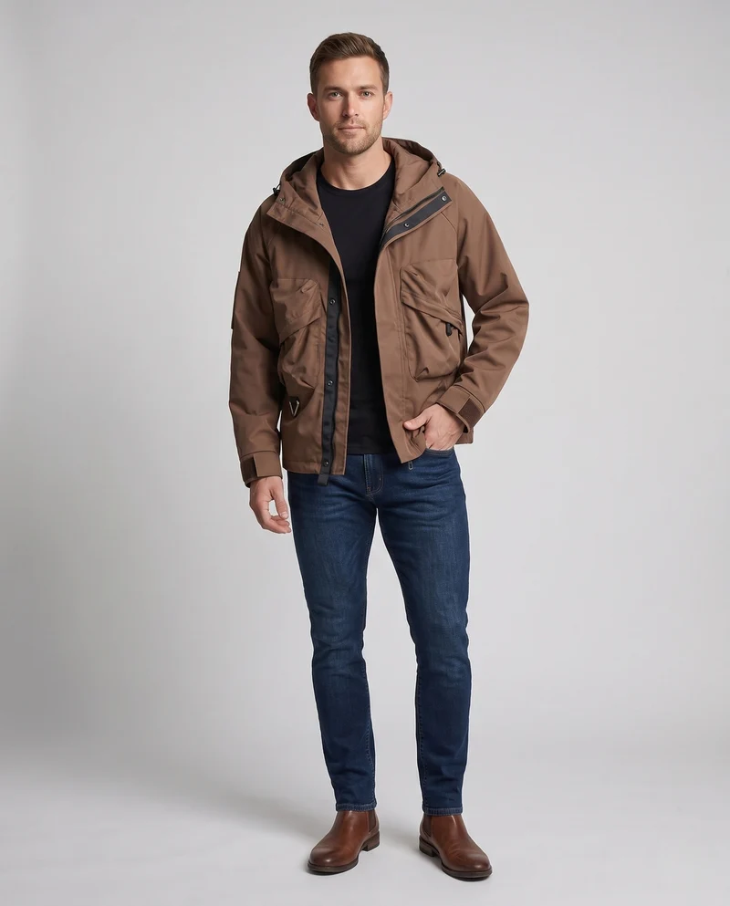Herren Multifunktionale Outdoor-Jacke Nord Taschen