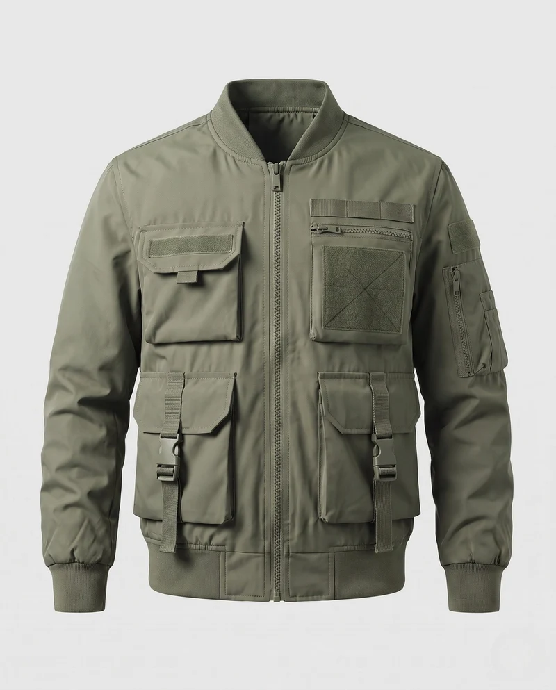 Herren Multifunktionale Utility-Jacke Nord Taschen