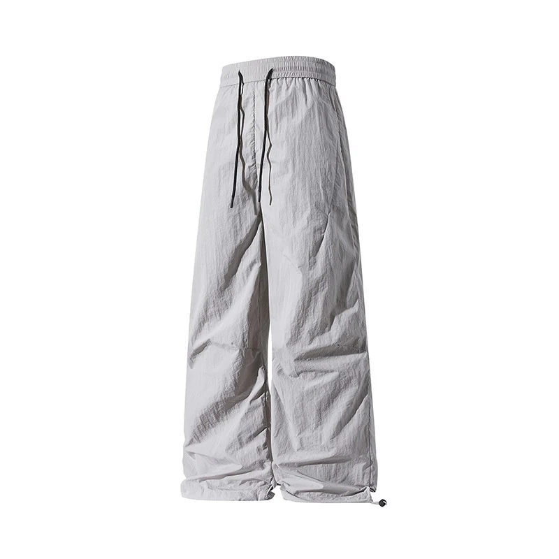 Unisex Weite technische Nylon-Hose mit Kordelzug und verstellbarem Saum Nord Taschen
