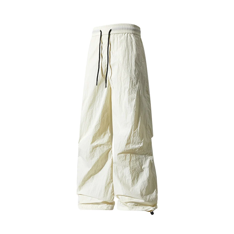 Unisex Weite technische Nylon-Hose mit Kordelzug und verstellbarem Saum Nord Taschen