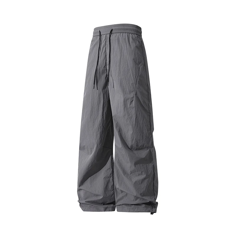 Unisex Weite technische Nylon-Hose mit Kordelzug und verstellbarem Saum Nord Taschen