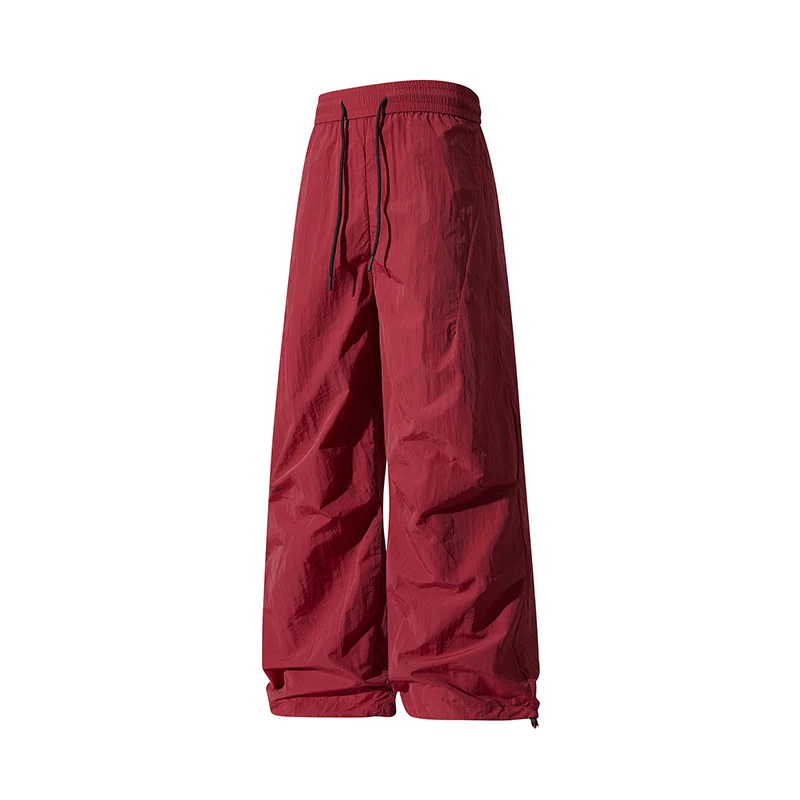 Unisex Weite technische Nylon-Hose mit Kordelzug und verstellbarem Saum Nord Taschen