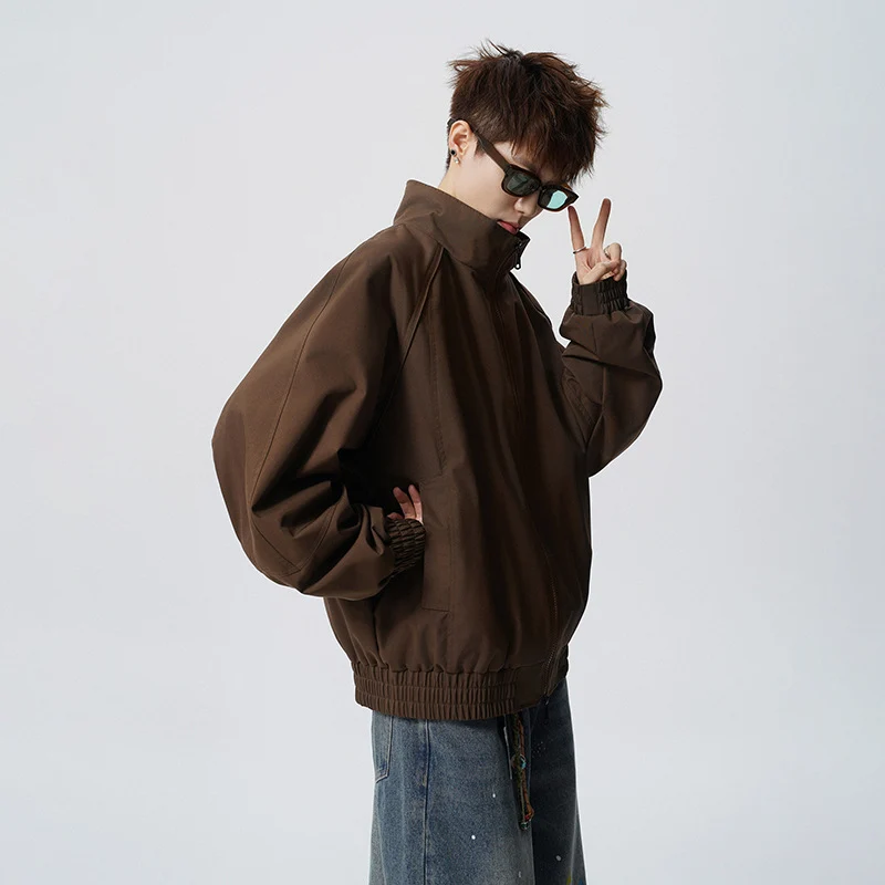 Unisex Oversized Windjacke mit Stehkragen und Raglanärmeln Nord Taschen