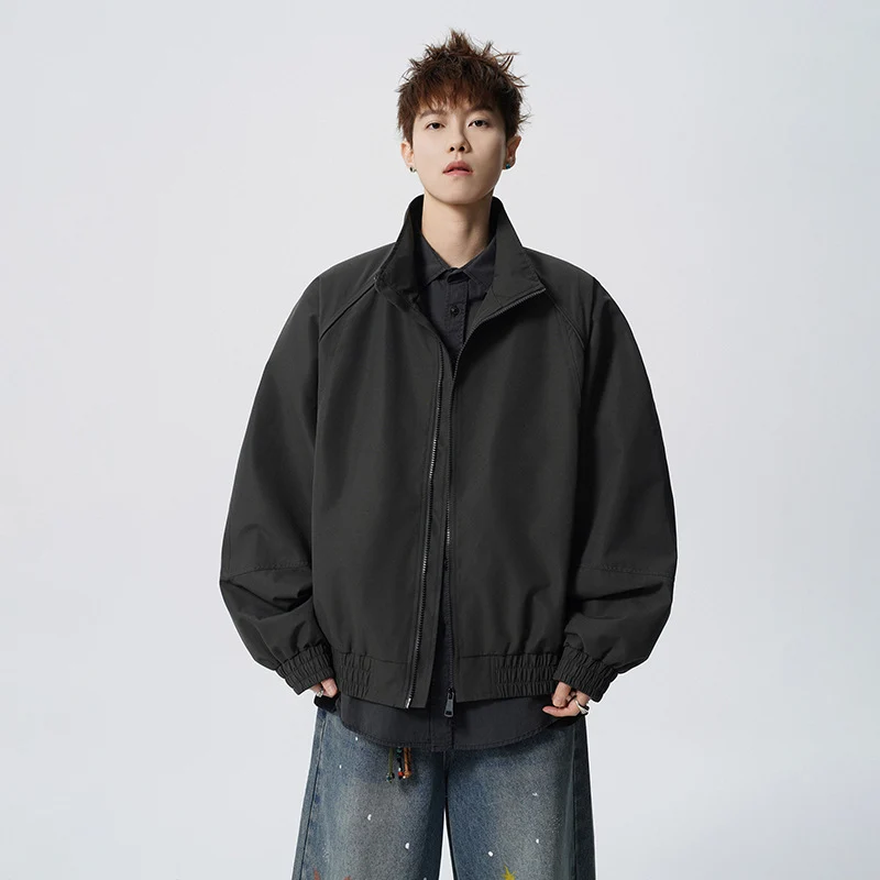 Unisex Oversized Windjacke mit Stehkragen und Raglanärmeln Nord Taschen