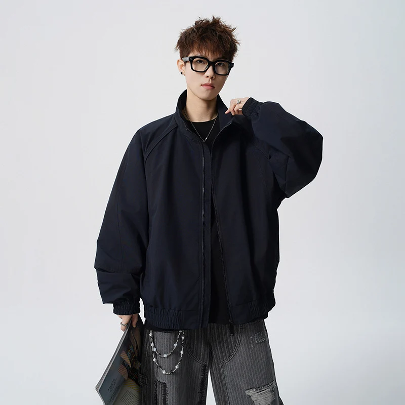 Unisex Oversized Windjacke mit Stehkragen und Raglanärmeln Nord Taschen