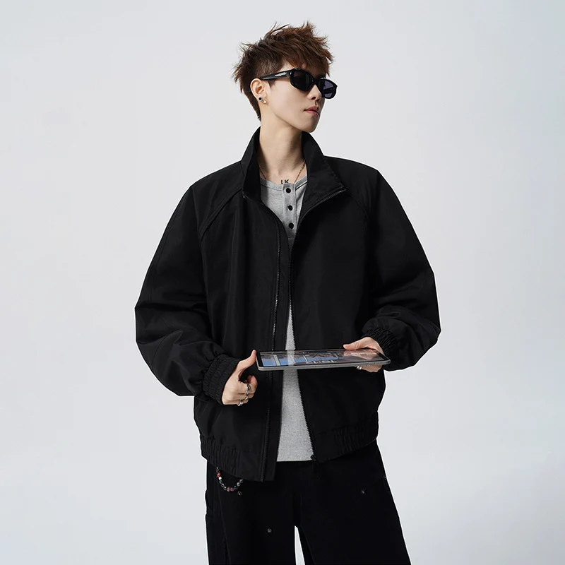 Unisex Oversized Windjacke mit Stehkragen und Raglanärmeln Nord Taschen