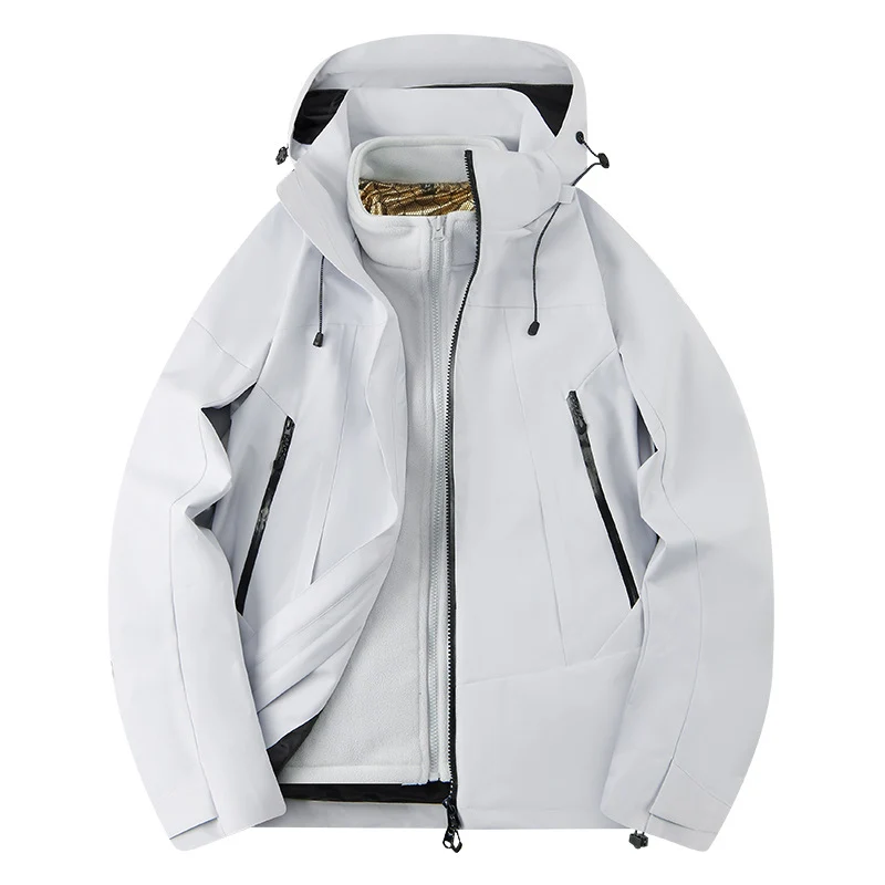 Herren zweilagige Softshell‑Outdoorjacke mit herausnehmbarem Fleece‑Innenlayer, wind‑ und wasserabweisend Nord Taschen