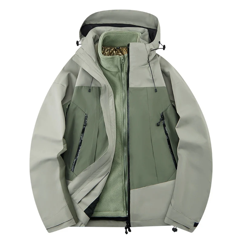 Herren zweilagige Softshell‑Outdoorjacke mit herausnehmbarem Fleece‑Innenlayer, wind‑ und wasserabweisend Nord Taschen