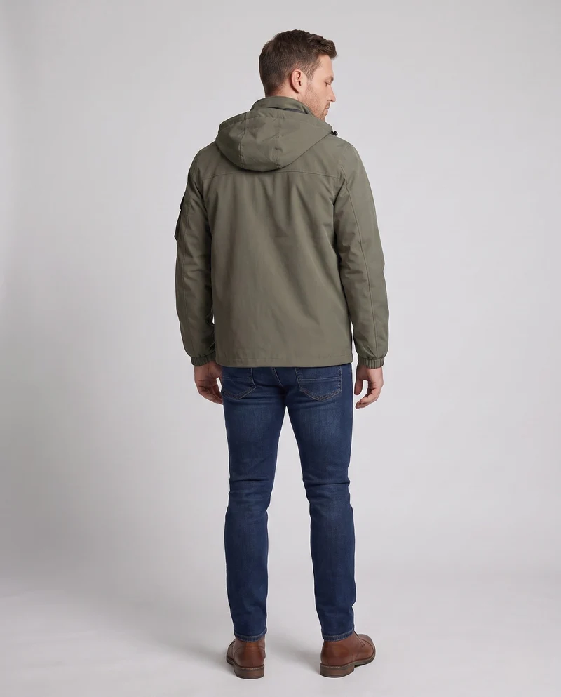 Leichte Utility-Feldjacke für Herren mit Kapuze und Armtasche Nord Taschen