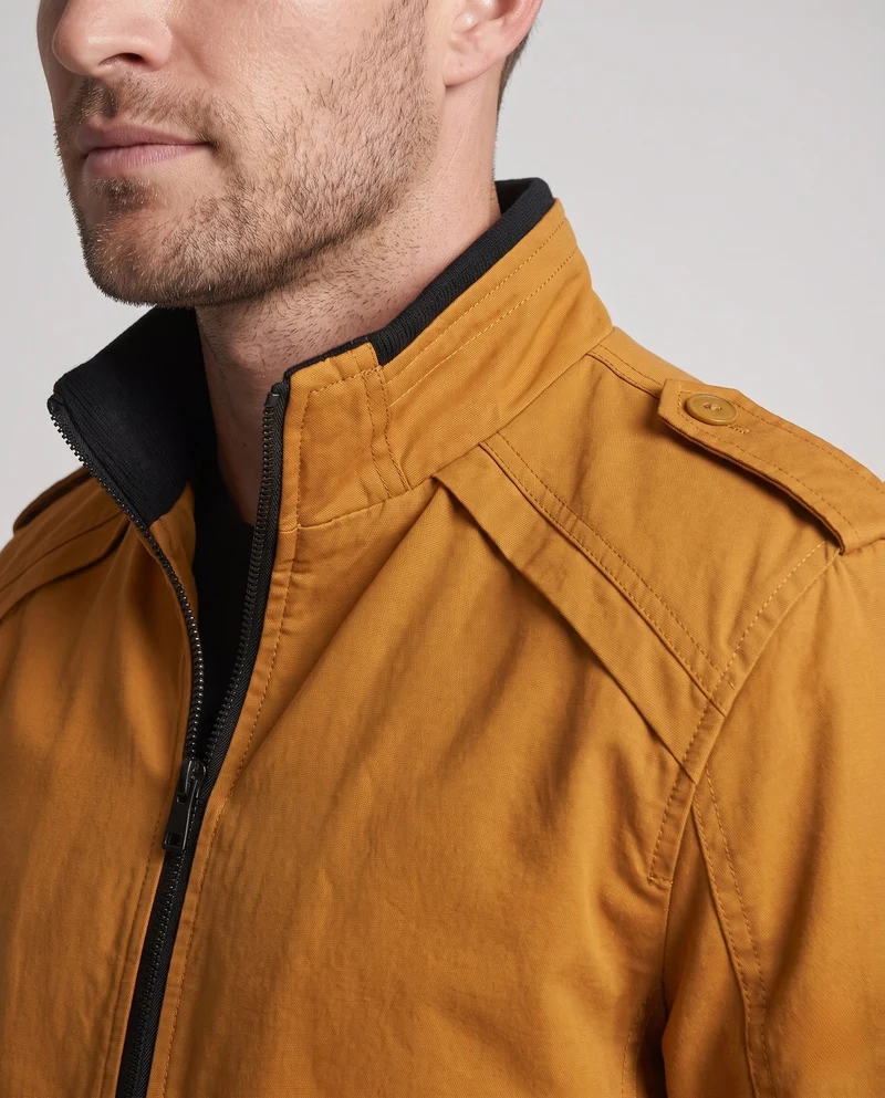 Herren Kurzjacke mit Teddyfutter, Reißverschluss und Schulterklappen Nord Taschen
