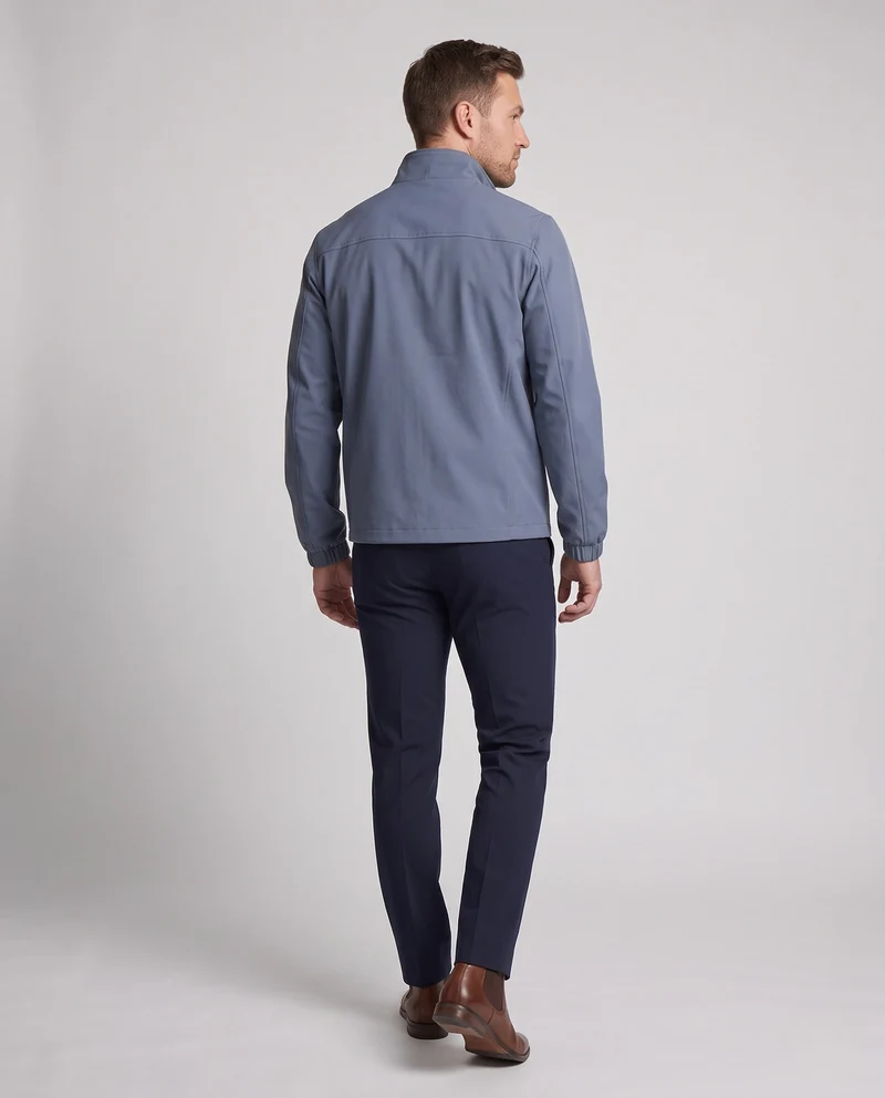 Herren Leichte Freizeitjacke mit Stehkragen Nord Taschen