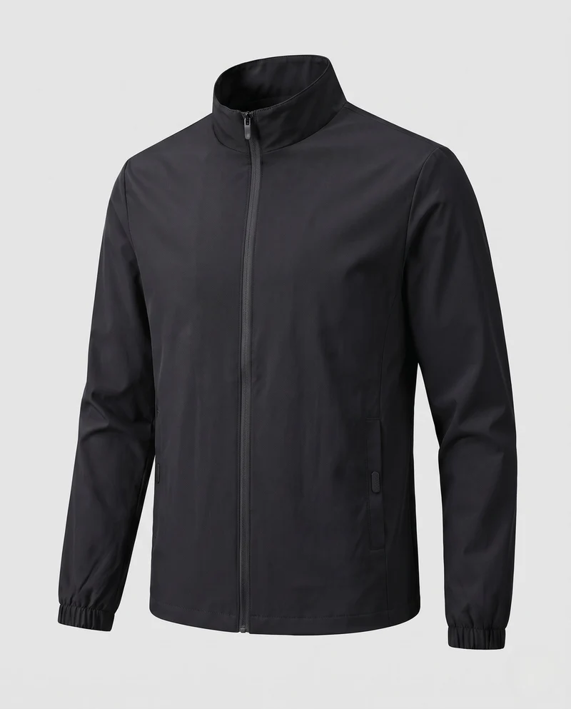 Herren Leichte Freizeitjacke mit Stehkragen Nord Taschen