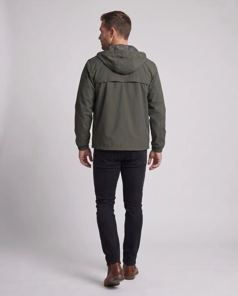 Herren Leichte Freizeitjacke mit verstellbarer Kapuze Nord Taschen