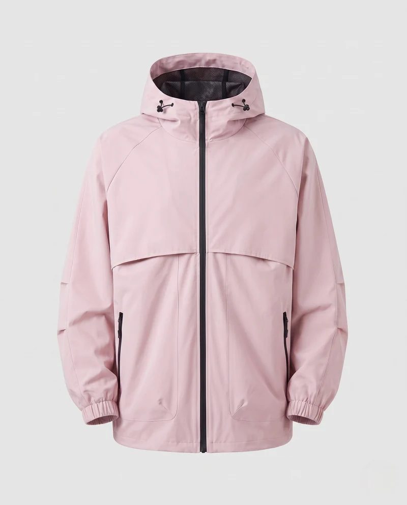 Herren Leichte Funktionsjacke mit verstellbarem Kapuzenkragen Nord Taschen