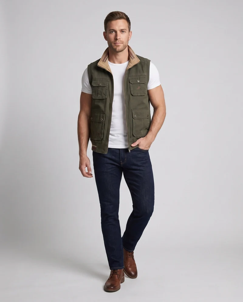 Herren Praktische Outdoor-Jacke Nord Taschen