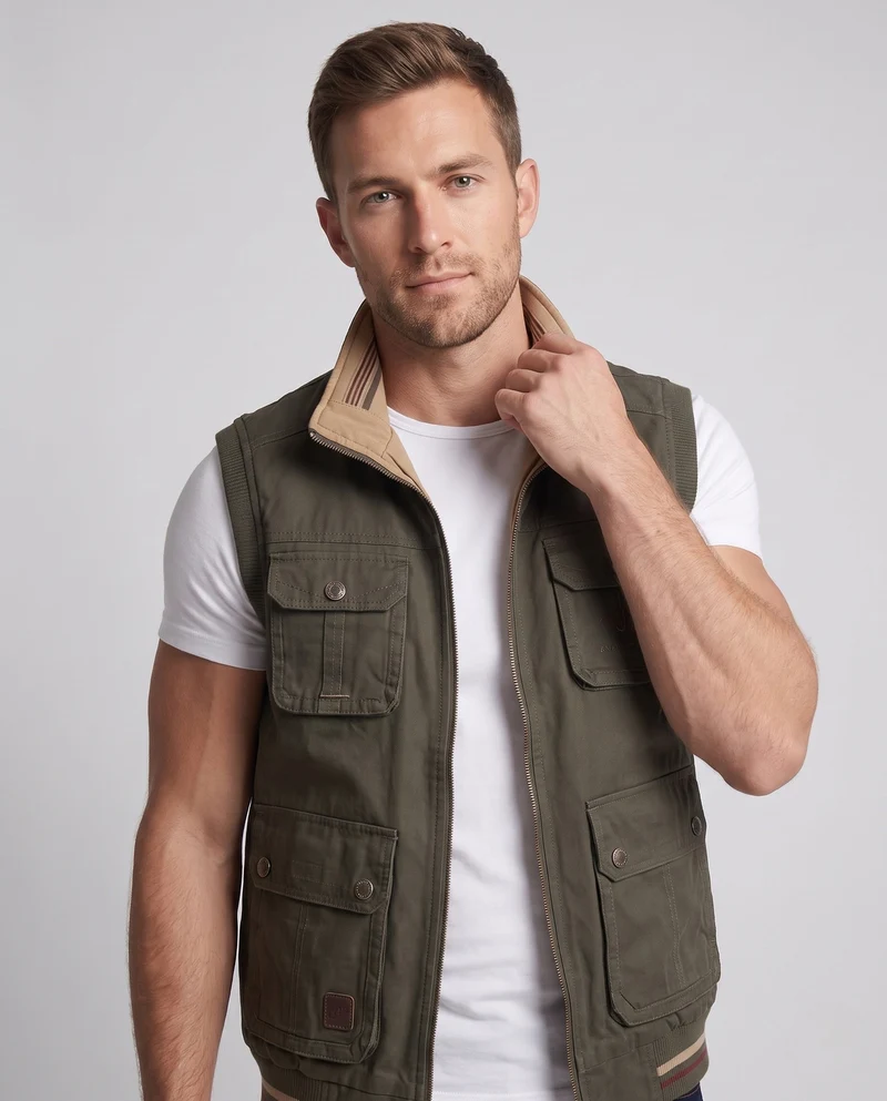 Herren Praktische Outdoor-Jacke Nord Taschen