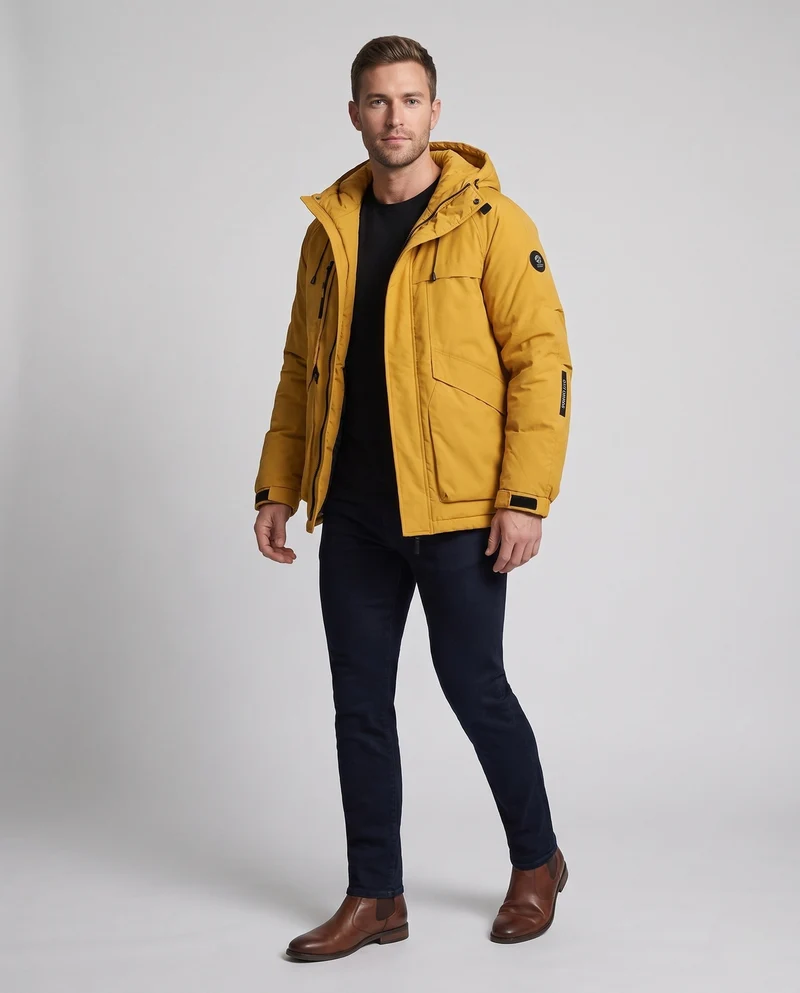 Herren Premium Outdoor Jacke Nord Taschen