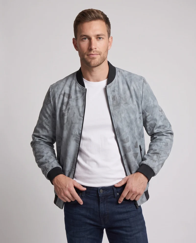 Herren Sportliche Bomberjacke Nord Taschen 1788321897