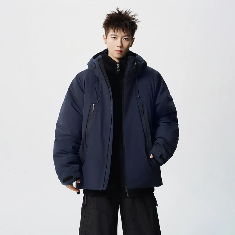 Herren wattierte, wasserabweisende Tech-Outdoorjacke mit Kapuze Nord Taschen