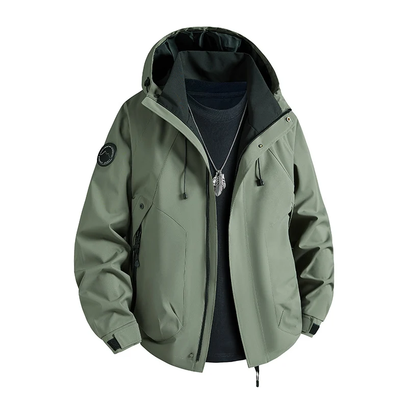Herren wasserdichte Softshelljacke mit Kapuze und Fleece-Innenfutter Nord Taschen