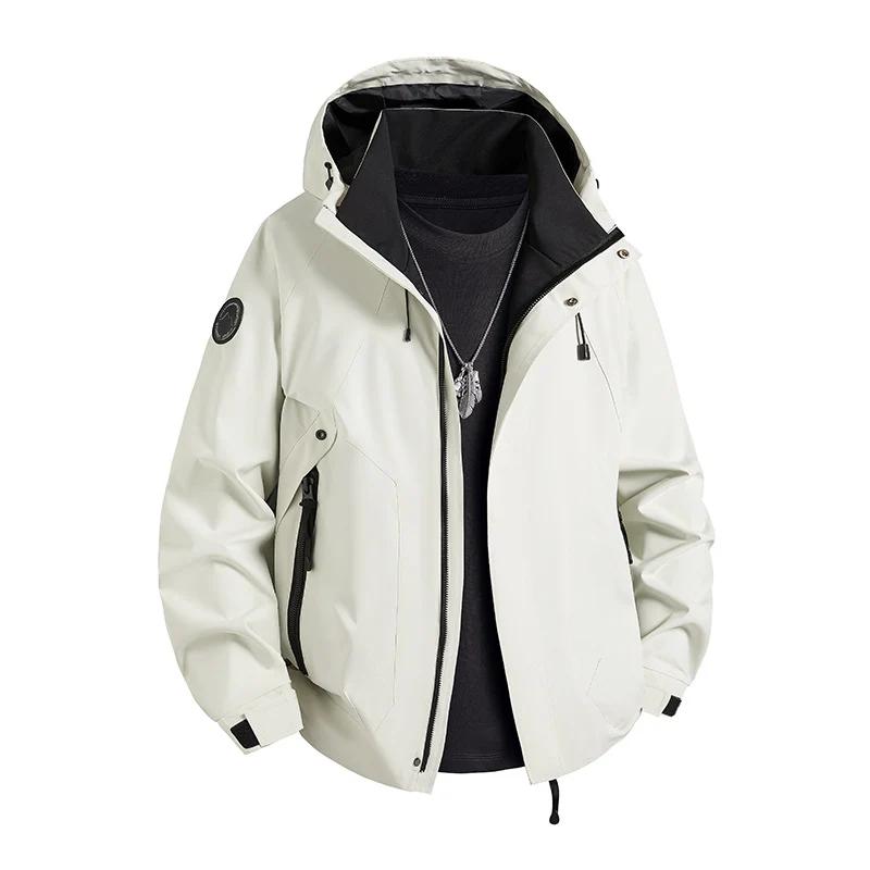 Herren wasserdichte Softshelljacke mit Kapuze und Fleece-Innenfutter Nord Taschen