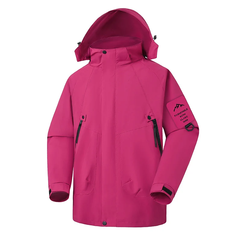 Herren Wasserdichte Softshell-Outdoorjacke mit verstellbarer Kapuze und versiegelten Nähten Nord Taschen