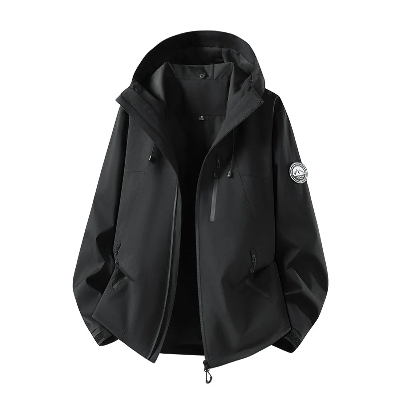 Herren Wasserdichte Softshell-Jacke mit Kapuze und atmungsaktiver Membran Nord Taschen