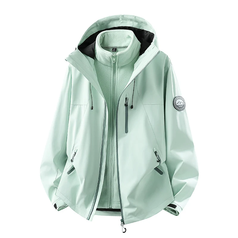 Herren Wasserdichte Softshell-Jacke mit Kapuze und atmungsaktiver Membran Nord Taschen