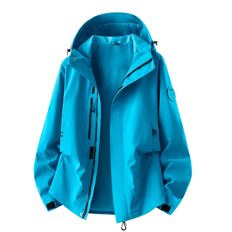 Herren wasserdichte Outdoorjacke mit abnehmbarer Fleece-Innenjacke Nord Taschen