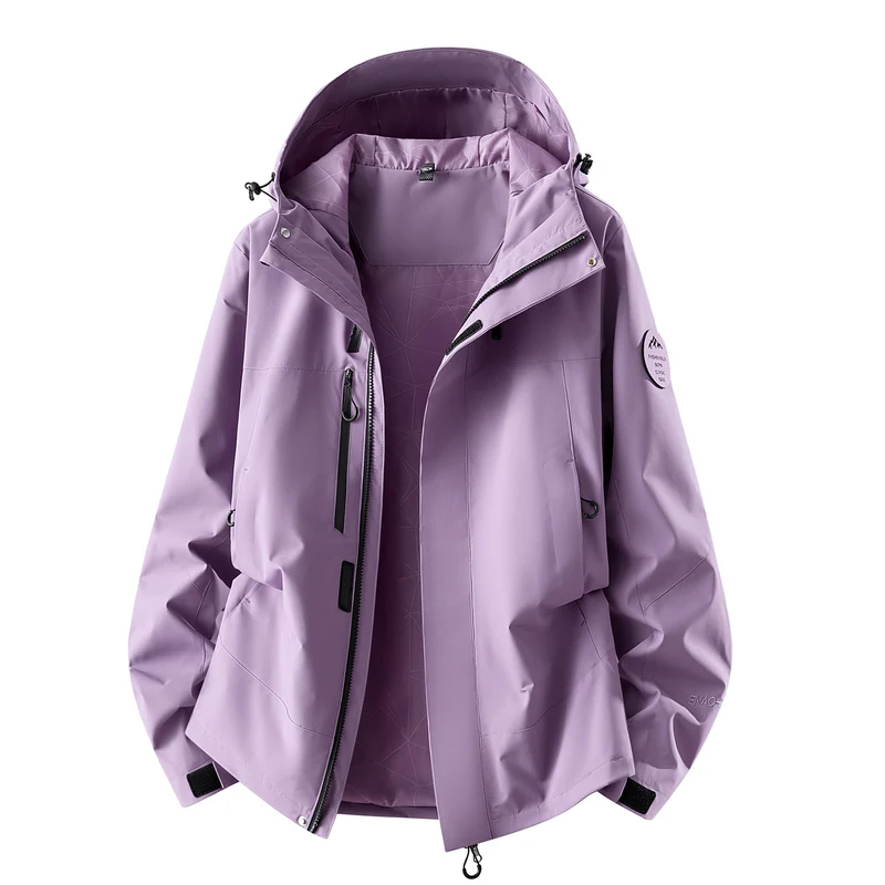 Herren wasserdichte Outdoorjacke mit abnehmbarer Fleece-Innenjacke Nord Taschen