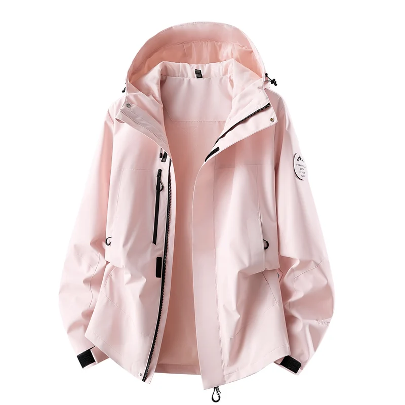 Herren wasserdichte Outdoorjacke mit abnehmbarer Fleece-Innenjacke Nord Taschen