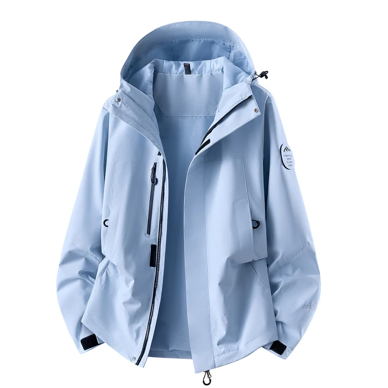 Herren wasserdichte Outdoorjacke mit abnehmbarer Fleece-Innenjacke Nord Taschen