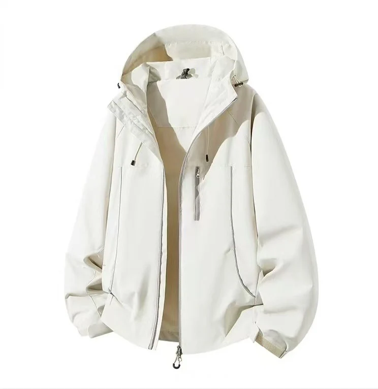 Herren Wasserdichte Kapuzen-Softshelljacke mit winddichtem Schnitt und Reißverschluss Nord Taschen