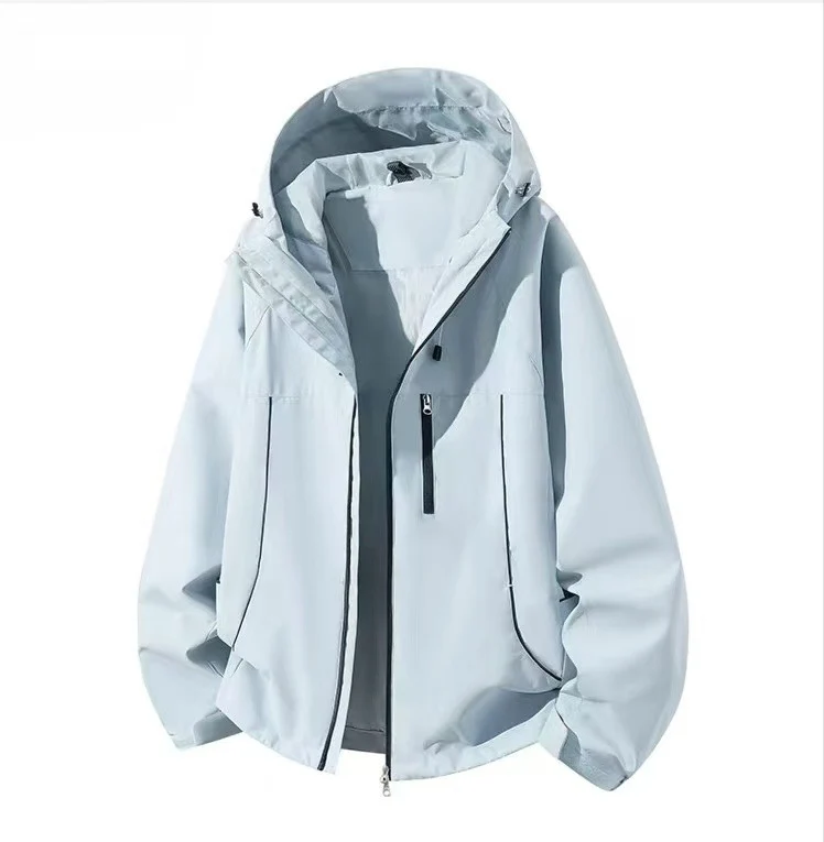 Herren Wasserdichte Kapuzen-Softshelljacke mit winddichtem Schnitt und Reißverschluss Nord Taschen