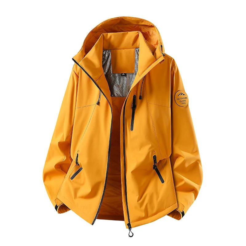 Herren Wasserabweisende Softshelljacke mit Kapuze und Reißverschlusstaschen Nord Taschen