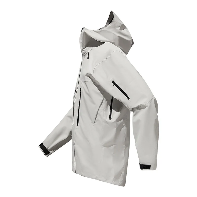 Herren Technische wasserdichte Softshell-Regenjacke mit verschweißten Nähten und vertikalen Brusttaschen Nord Taschen