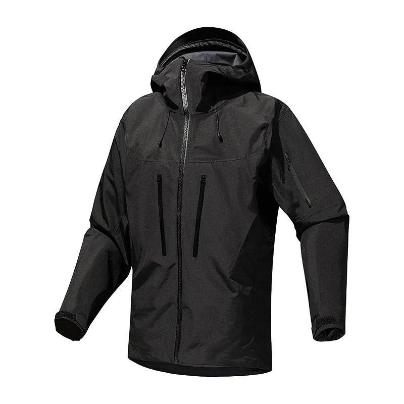 Herren Technische wasserdichte Softshell-Regenjacke mit verschweißten Nähten und vertikalen Brusttaschen Nord Taschen