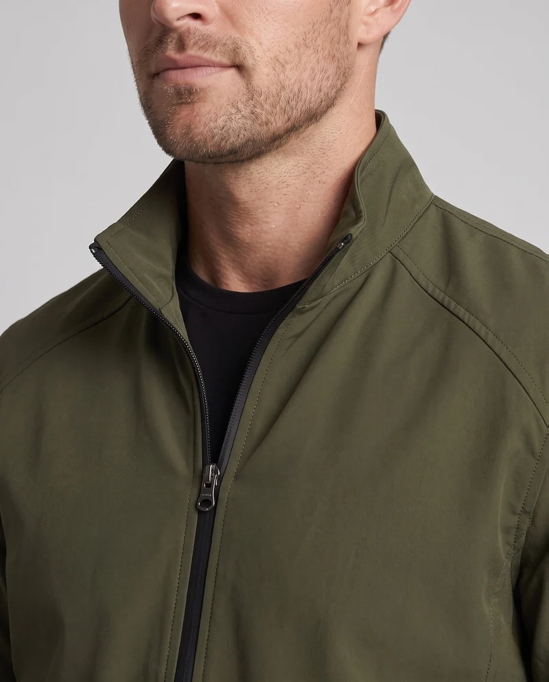 Herren Freizeit Canvas Blouson mit Stehkragen, Reißverschlusstaschen und wärmendem Fleece-Futter Nord Taschen
