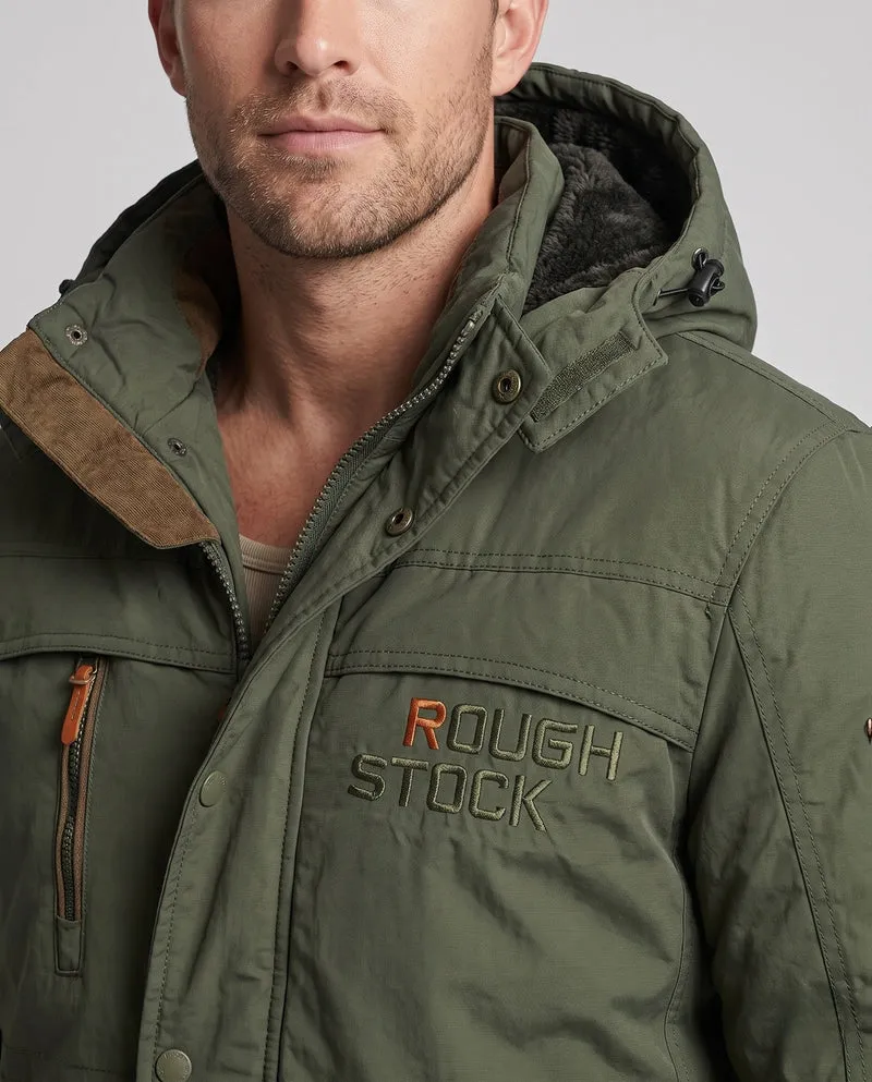 Herren kurze gepolsterte Feldblouson mit gesteppter thermischer Futter und Klappentaschen Nord Taschen