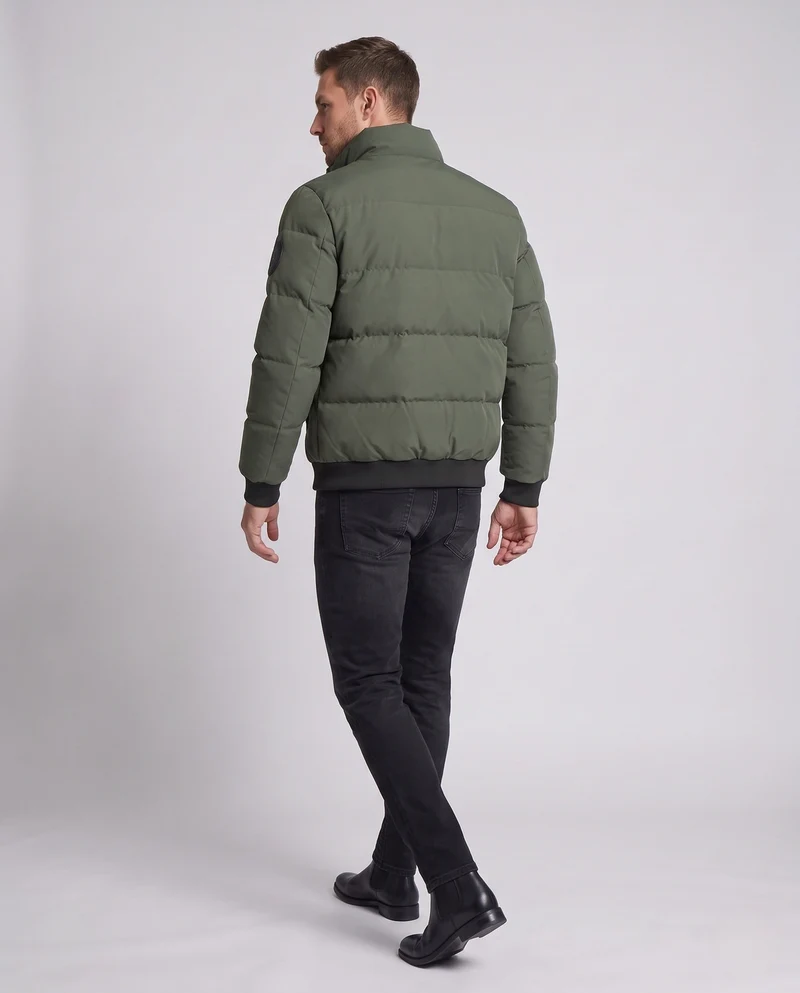 Herren Kurzblouson im gesteppten Puffer-Look mit winddichter äußeren Schicht und gerippten Abschlüssen Nord Taschen