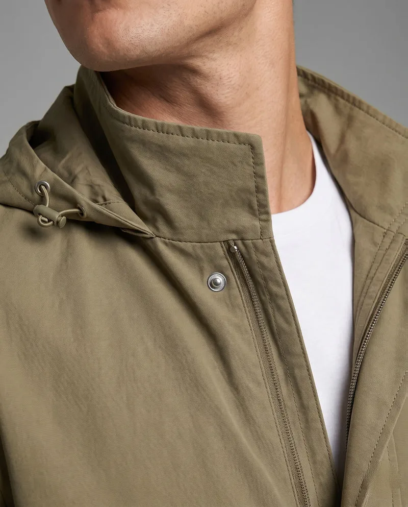 Herrenleichter urbaner Zip-Blouson mit Brustreißverschluss und elastischen Bündchen Nord Taschen